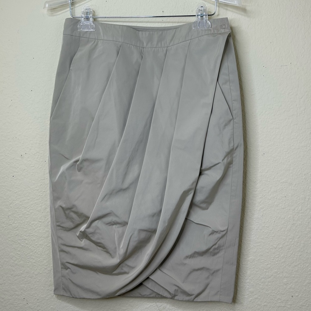 PAUW Amsterdam cream wrap beige business style skirt